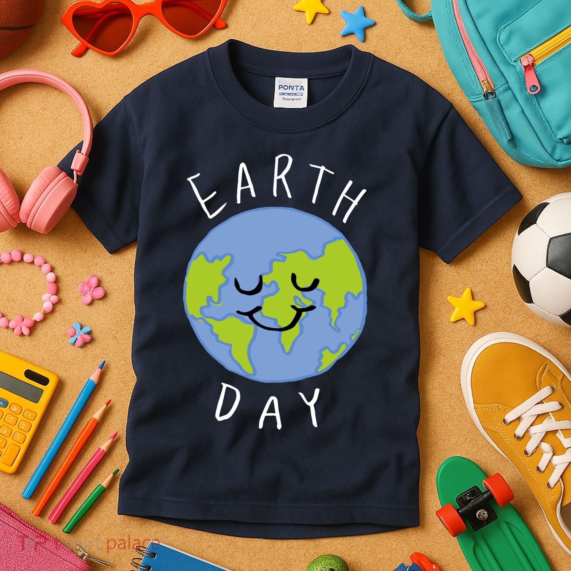 Earth Day Happy Planet Kids T-Shirt