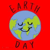 Earth Day Happy Planet Santa Hat thumb 1