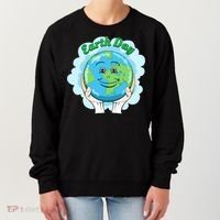 Earth Day Happy Globe Women's Sweatshirt thumb 0