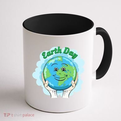 Earth Day Happy Globe Coffee Mug back
