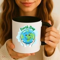 Earth Day Happy Globe Coffee Mug thumb 3