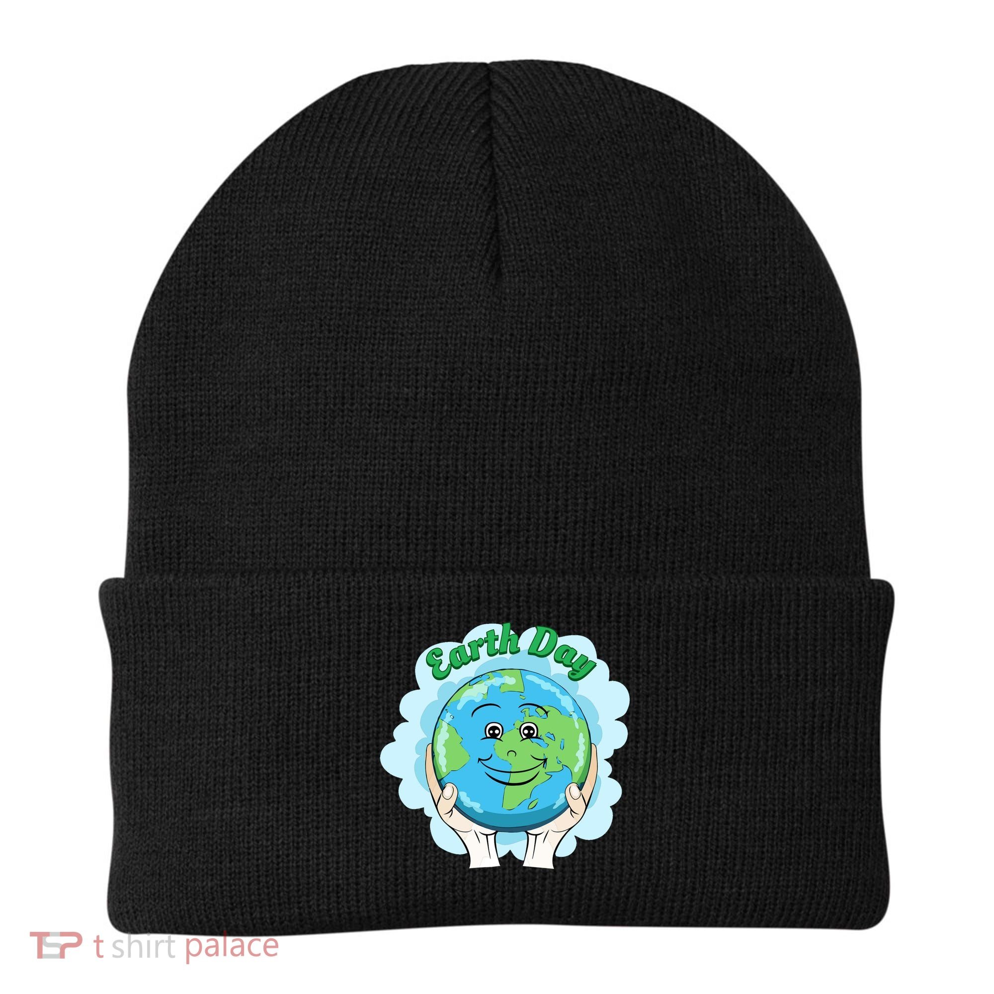 Earth Day Happy Globe Beanie