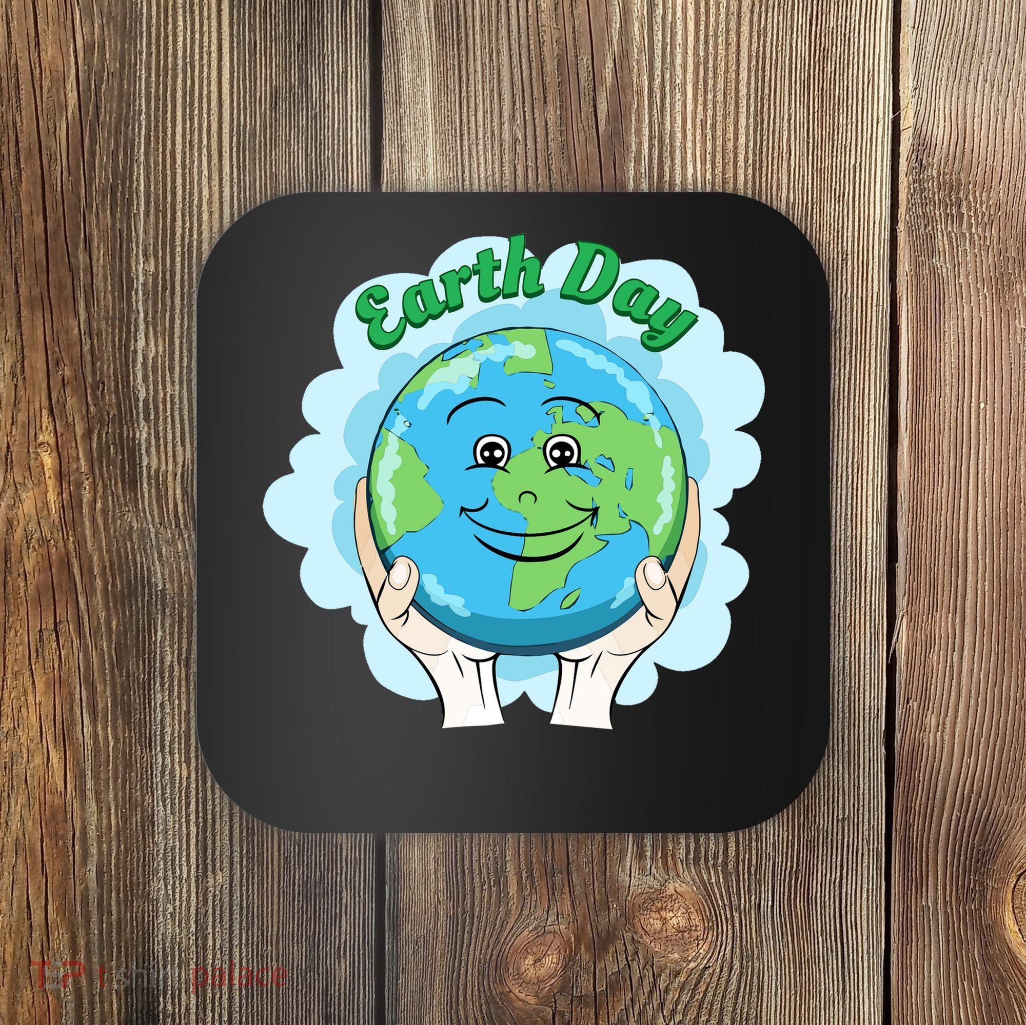Earth Day Happy Globe Coaster