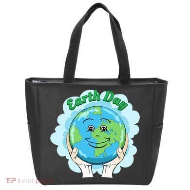 Earth Day Happy Globe Tote Bag