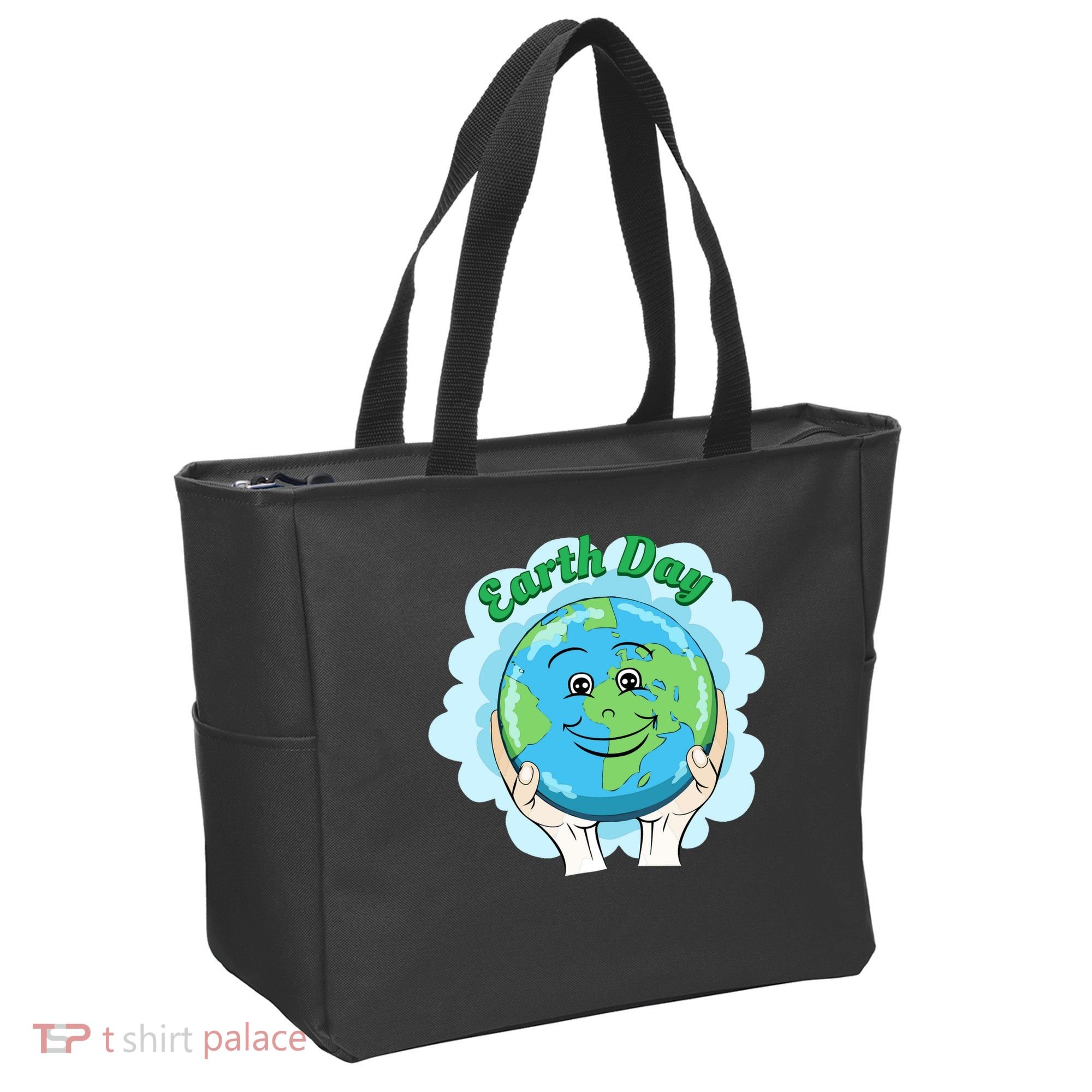 Earth Day Happy Globe Tote Bag