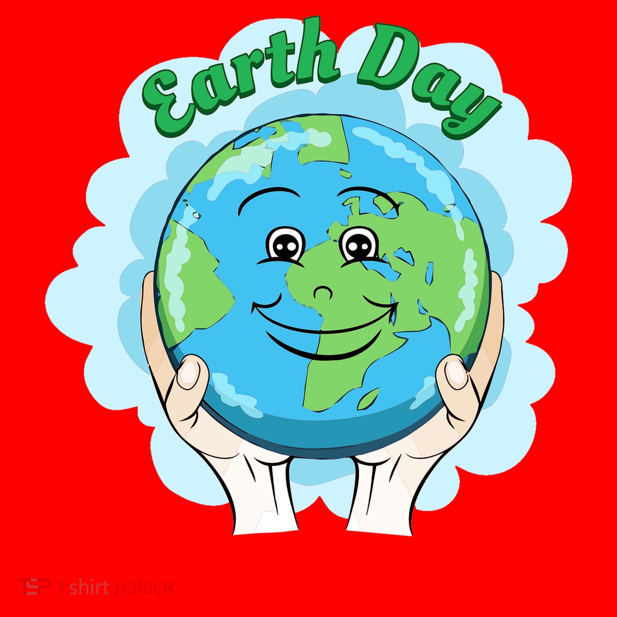 Earth Day Happy Globe Santa Hat
