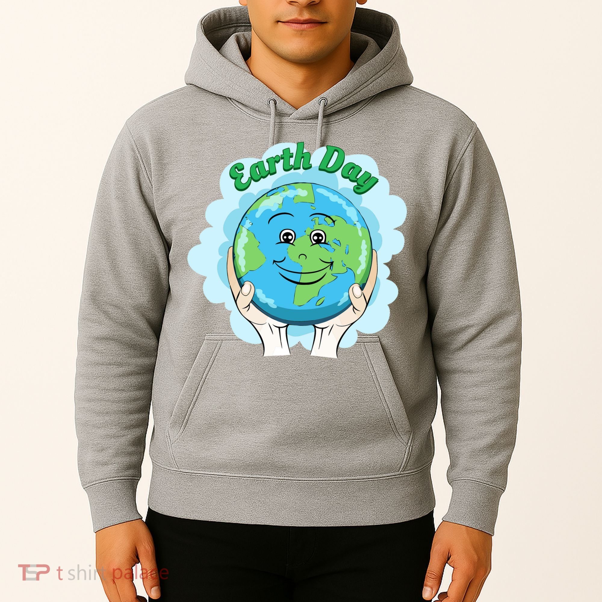Earth Day Happy Globe Hoodie
