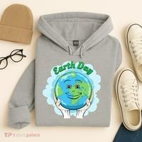 Earth Day Happy Globe Hoodie thumb 4