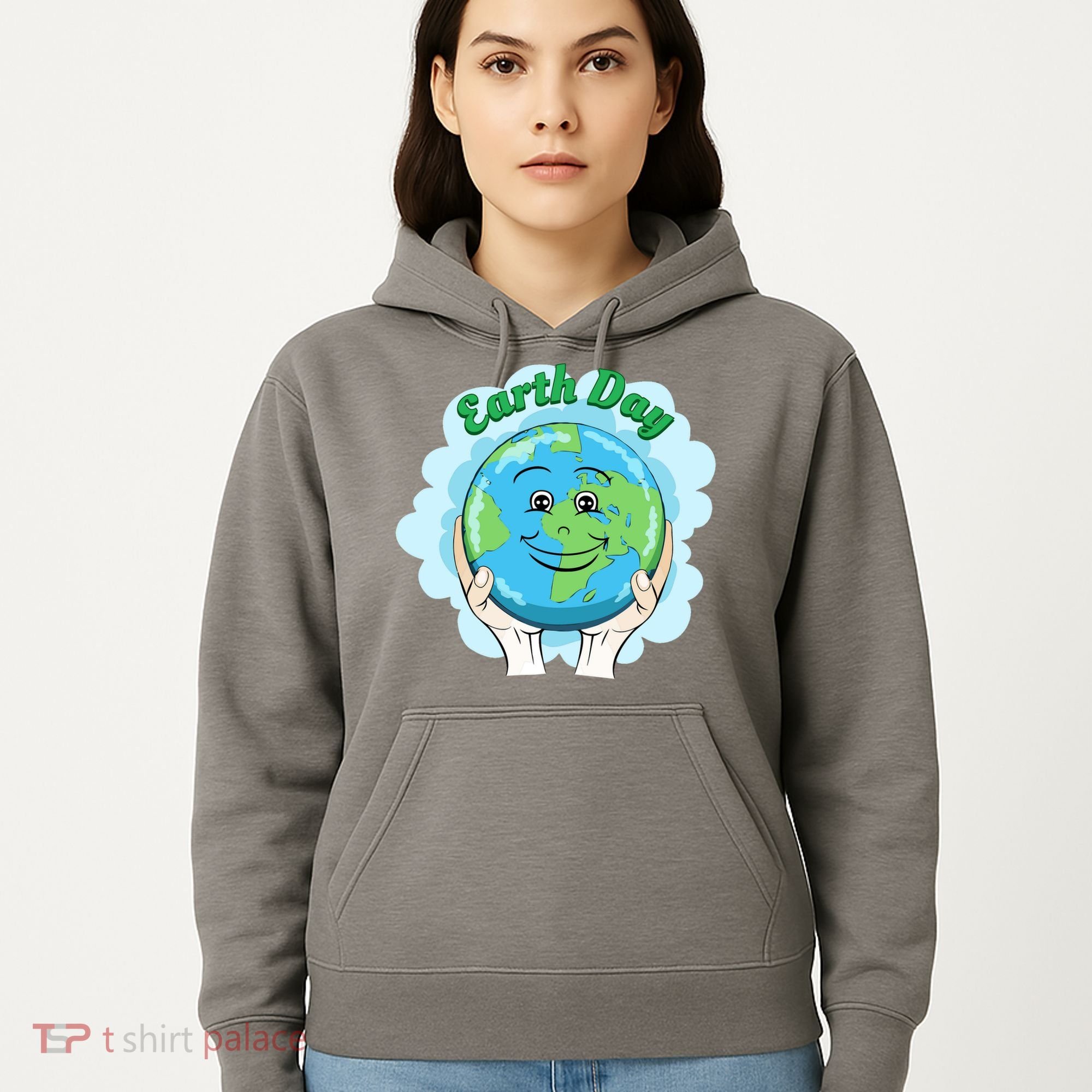 Earth Day Happy Globe Hoodie