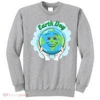 Earth Day Happy Globe Sweatshirt thumb 0