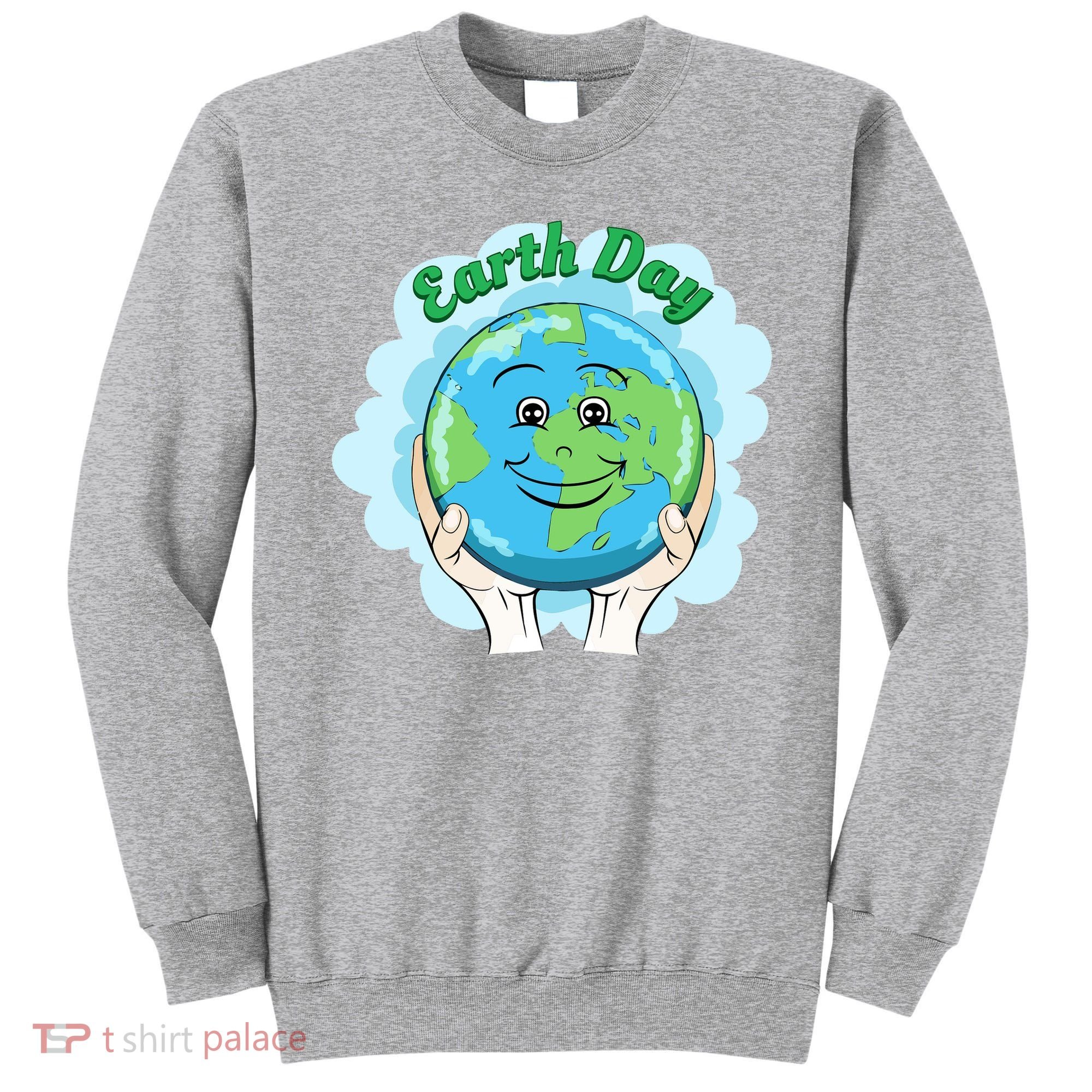 Earth Day Happy Globe Sweatshirt