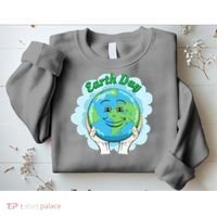 Earth Day Happy Globe Sweatshirt thumb 2
