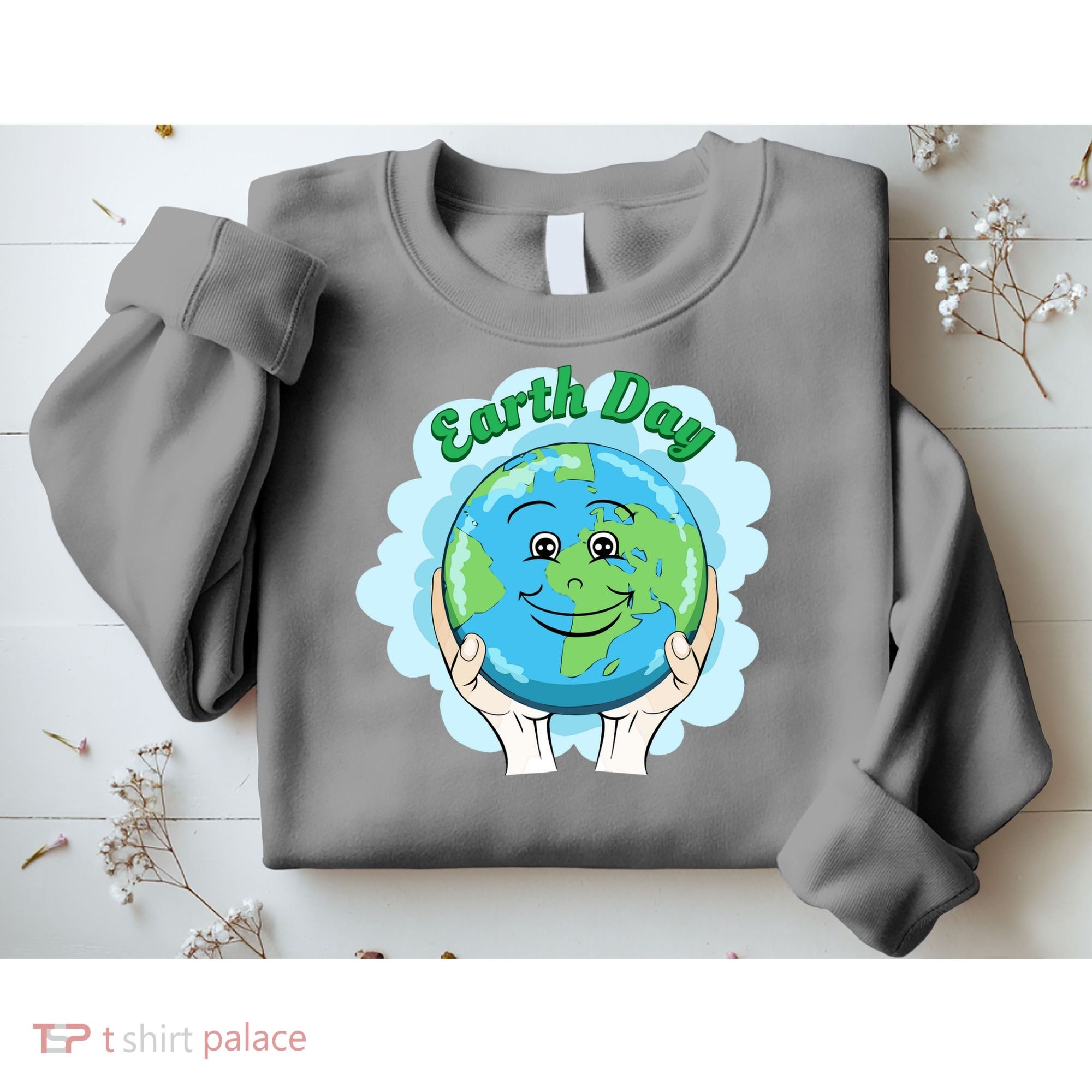 Earth Day Happy Globe Sweatshirt