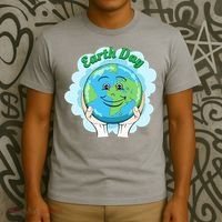 Earth Day Happy Globe T-Shirt thumb 3