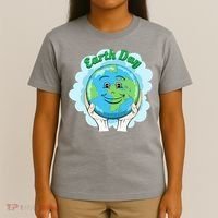 Earth Day Happy Globe T-Shirt thumb 4