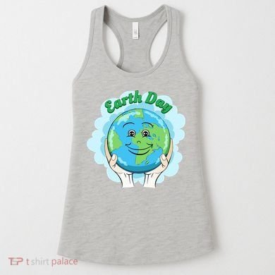 Earth Day Happy Globe Women's Tank Top