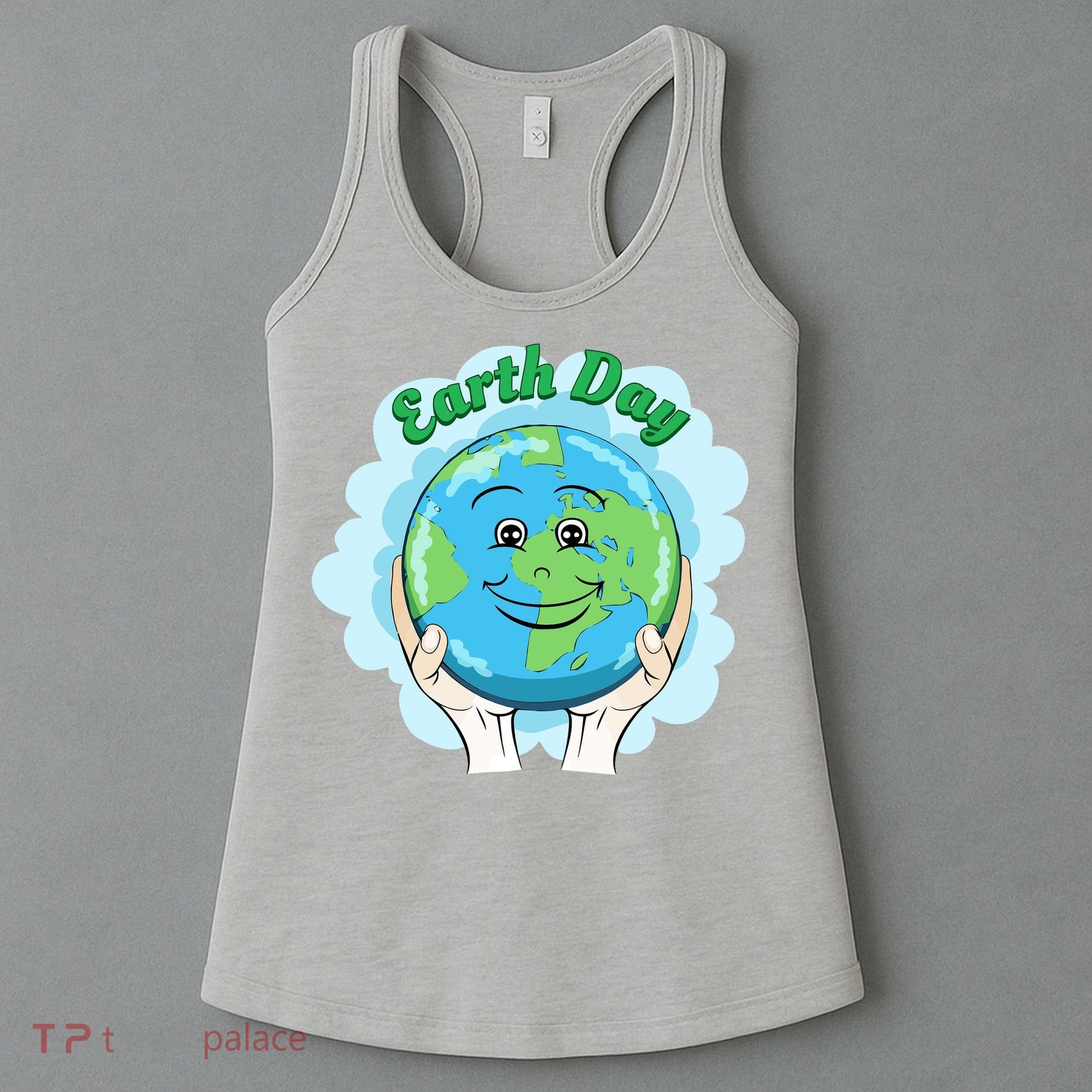 Earth Day Happy Globe Women's Tank Top