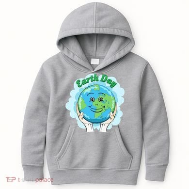 Earth Day Happy Globe Kids Hoodie