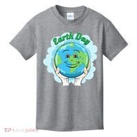 Earth Day Happy Globe Kids T-Shirt thumb 0