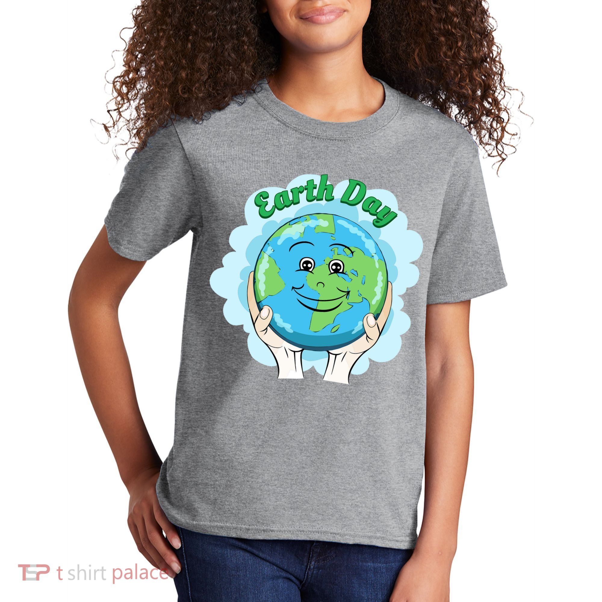 Earth Day Happy Globe Kids T-Shirt