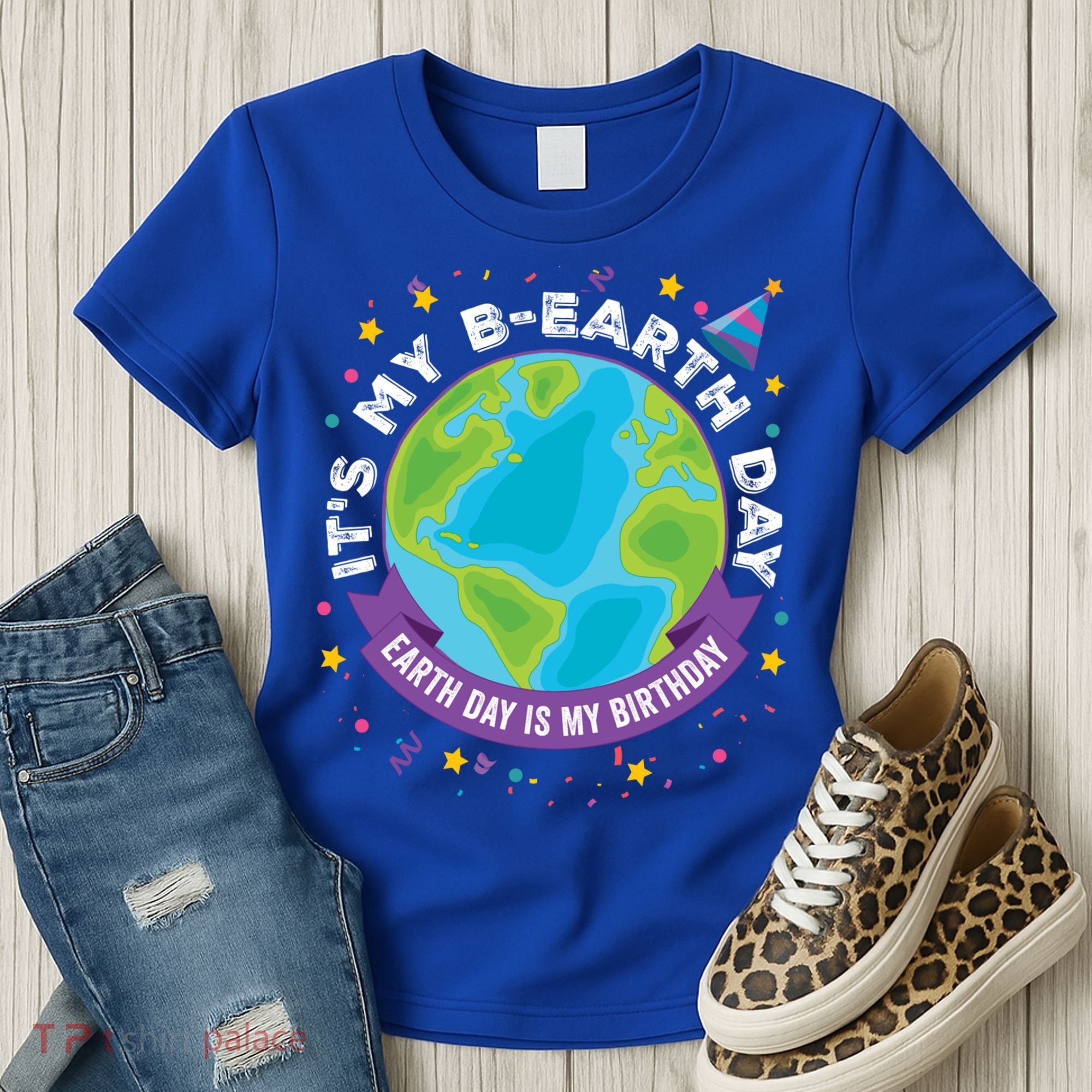 Earth Day Is My Birthday Its My Bcute Giftearth Day April 22 Gift Women's T-Shirt