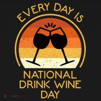 Every Day Is National Wine Day Gift Wine Tasting Cool Gift Ornament thumb 1