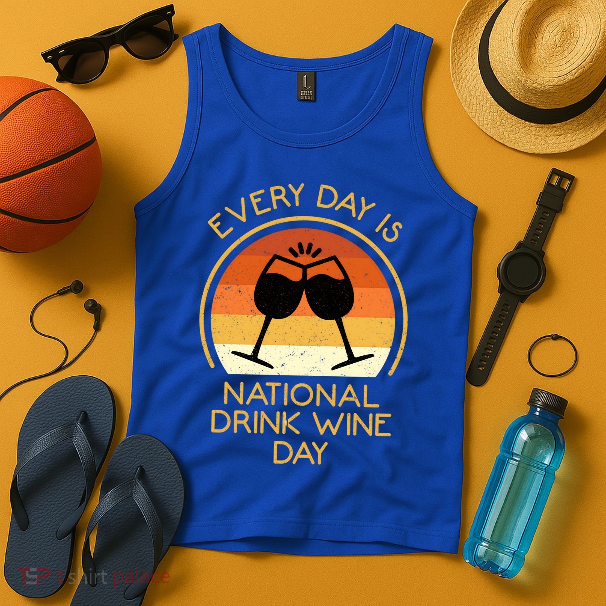 Every Day Is National Wine Day Gift Wine Tasting Cool Gift Tank Top