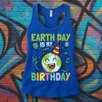 Earth Day Is My Birthday Funny Gift Women's Tank Top thumb 3