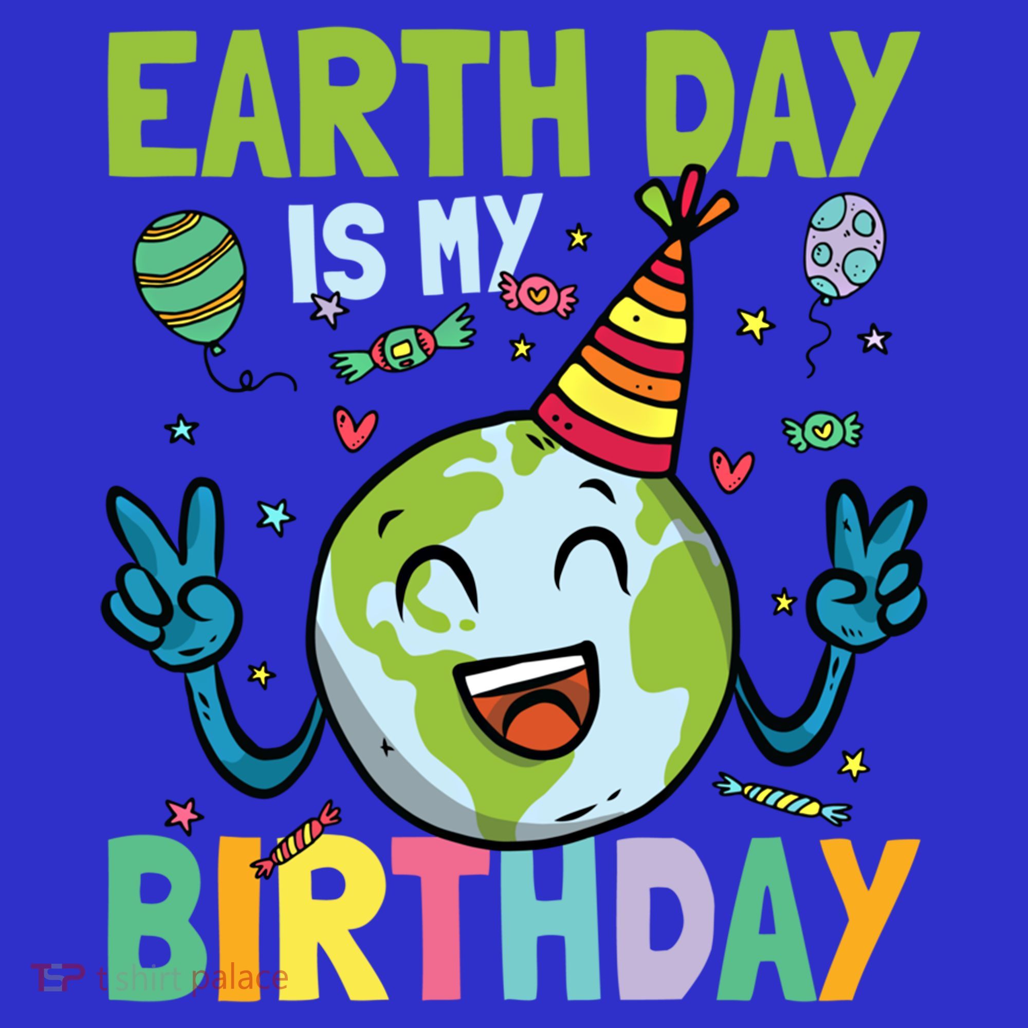 Earth Day Is My Birthday Funny Gift Baby Bodysuit
