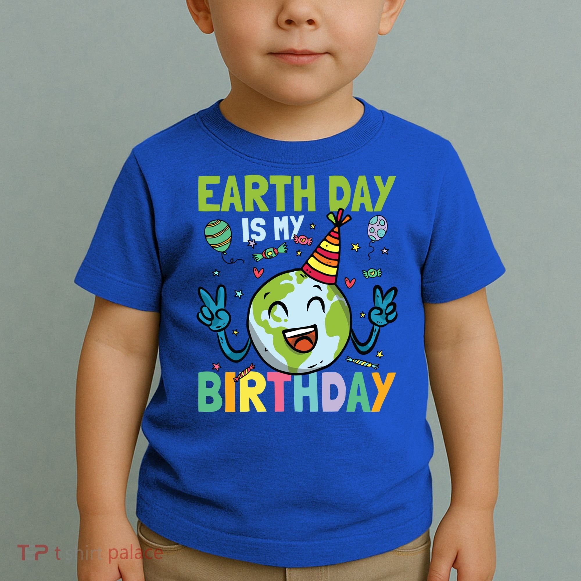 Earth Day Is My Birthday Funny Gift Toddler T-Shirt