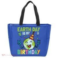 Earth Day Is My Birthday Funny Gift Tote Bag thumb 0