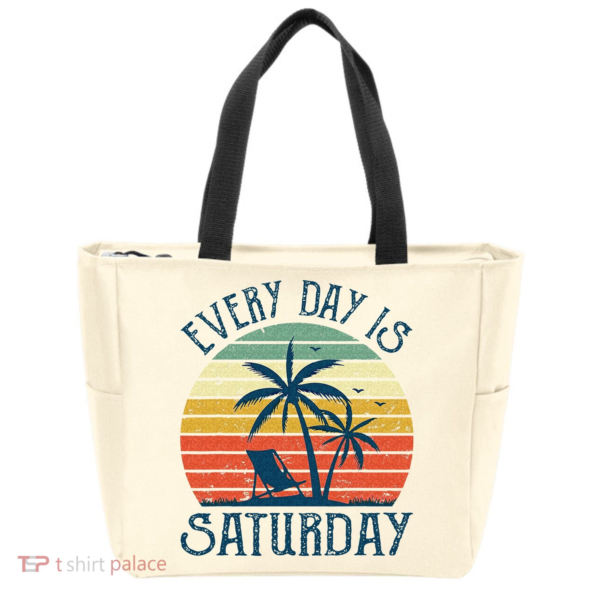 Every Day Is Saturday Funny Retirement Gift Men Women Tote Bag