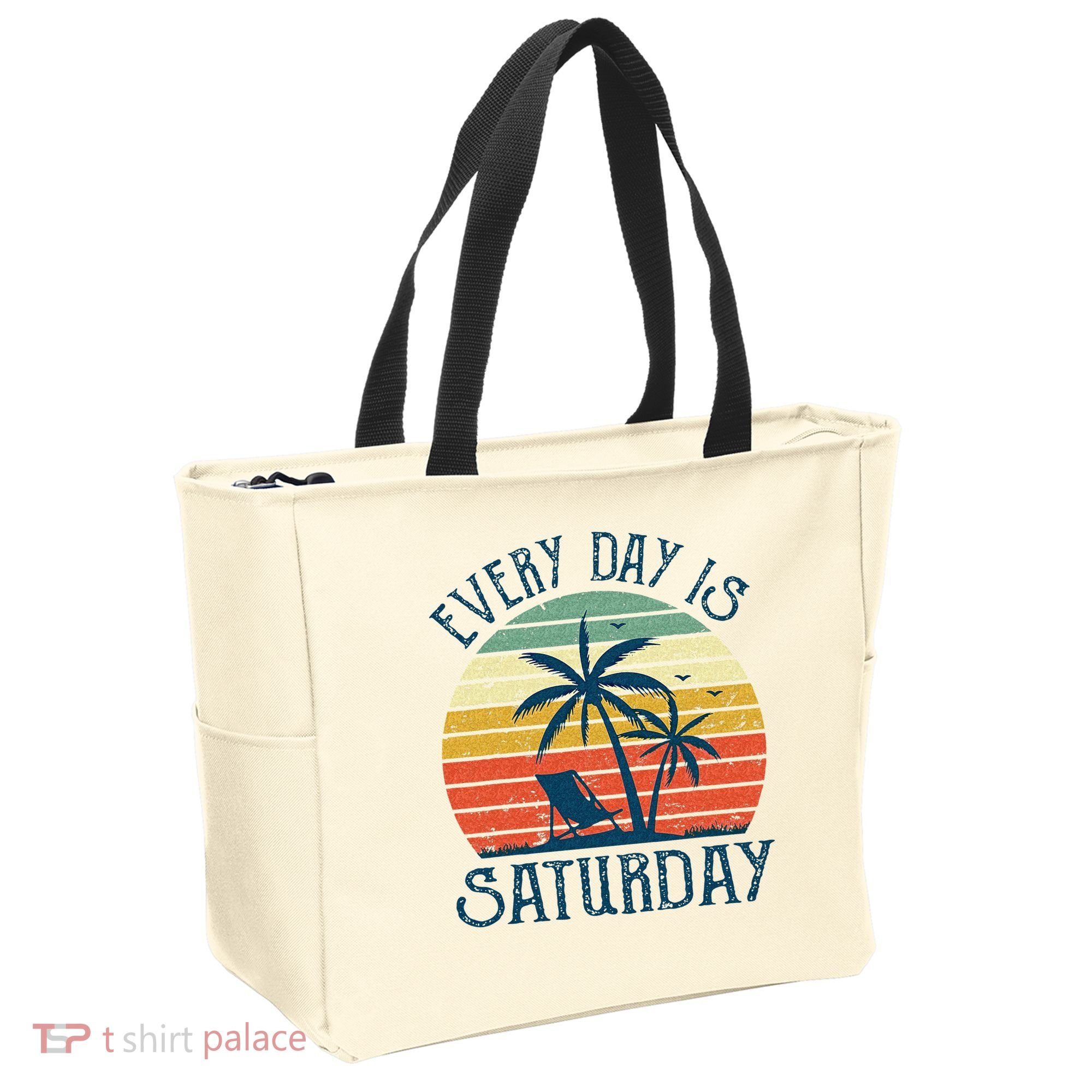 Every Day Is Saturday Funny Retirement Gift Men Women Tote Bag