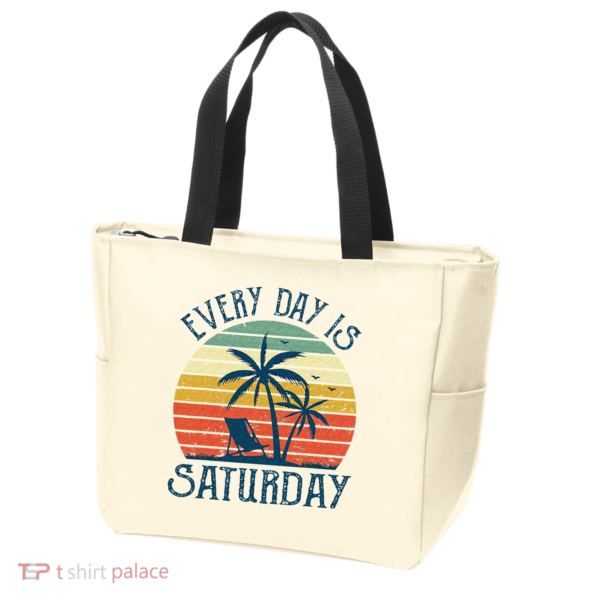 Every Day Is Saturday Funny Retirement Gift Men Women Tote Bag
