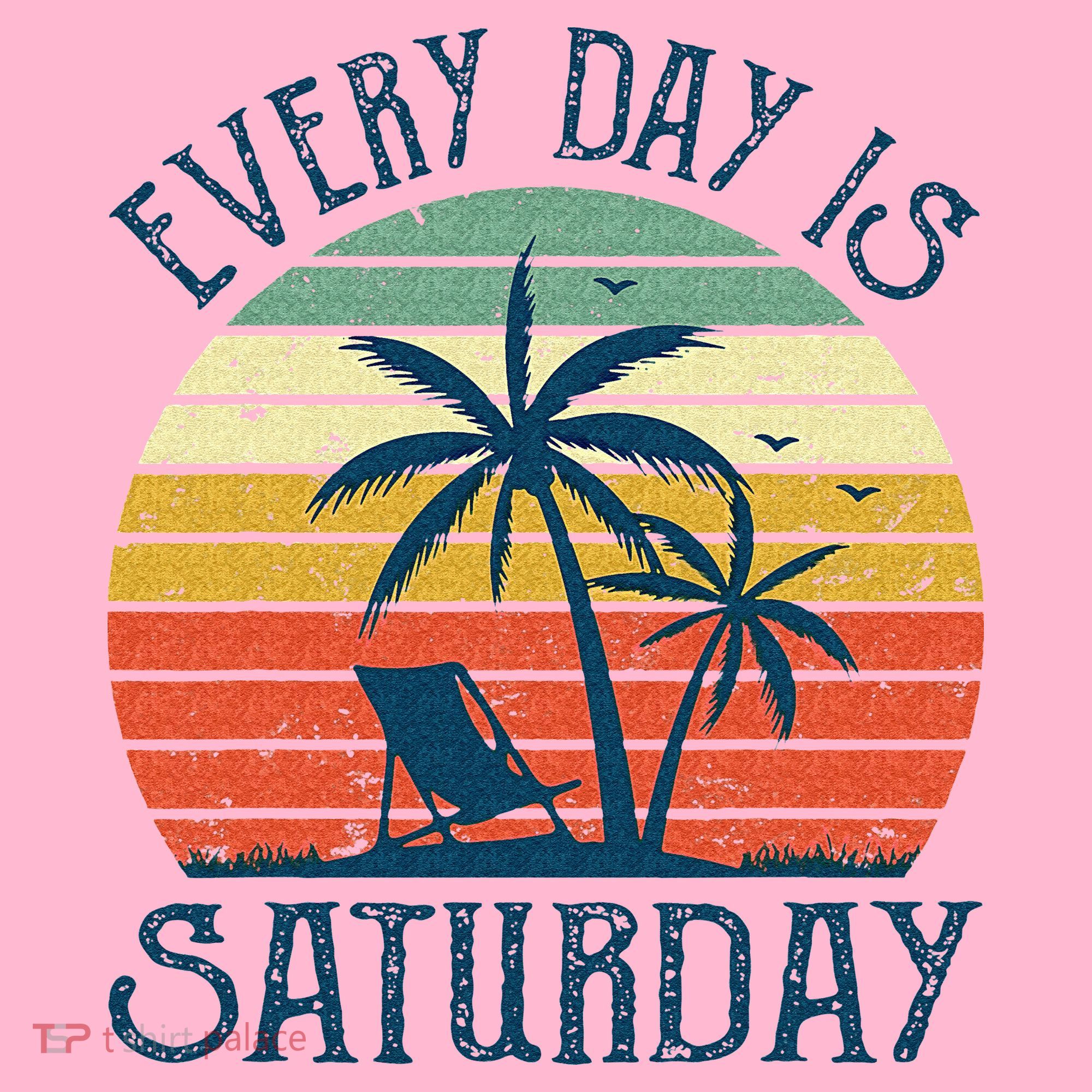 Every Day Is Saturday Funny Retirement Gift Men Women Coaster