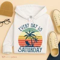 Every Day Is Saturday Funny Retirement Gift Men Women Hoodie thumb 4