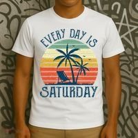 Every Day Is Saturday Funny Retirement Gift Men Women T-Shirt thumb 3