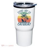 Every Day Is Saturday Funny Retirement Gift Men Women Tumbler thumb 0