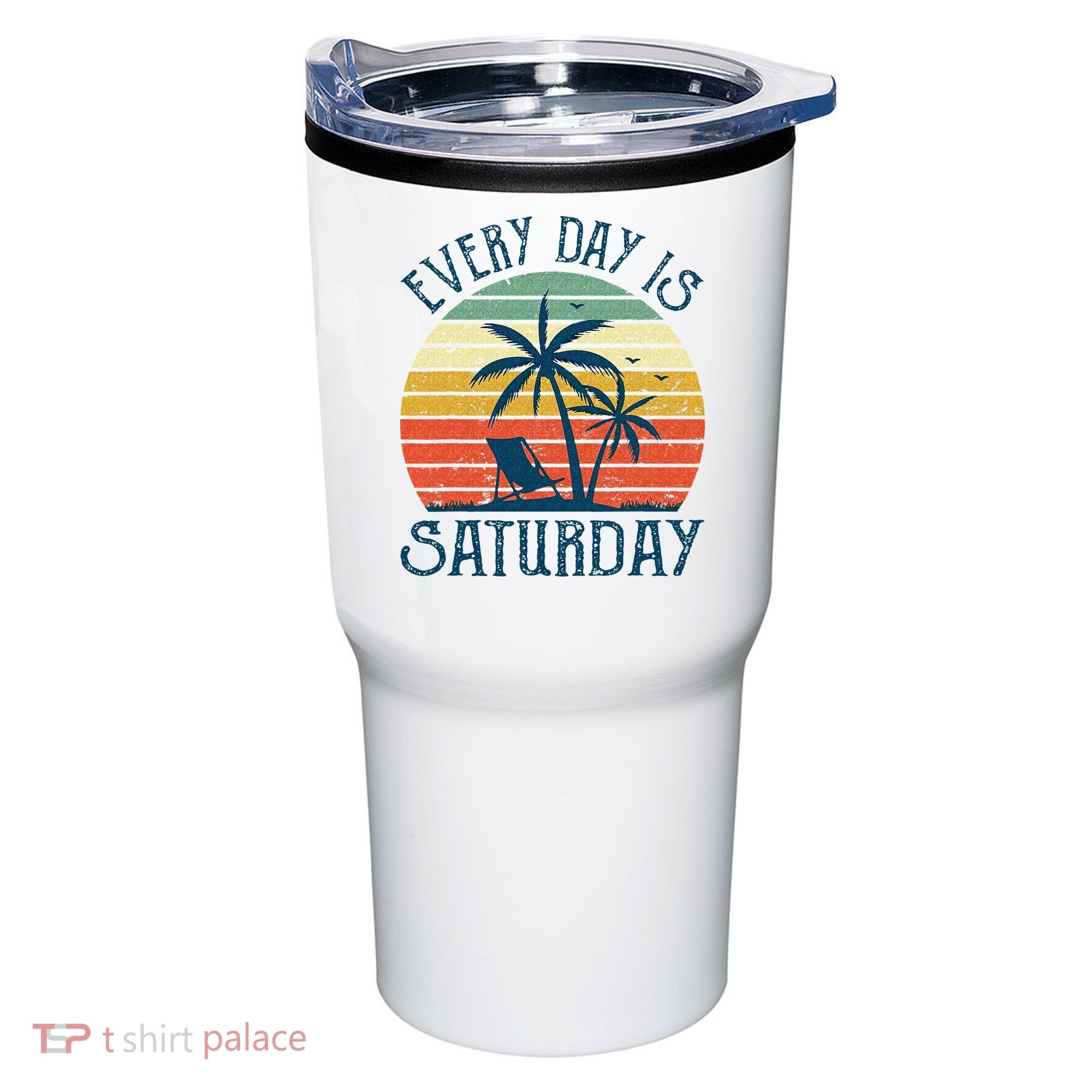Every Day Is Saturday Funny Retirement Gift Men Women Tumbler