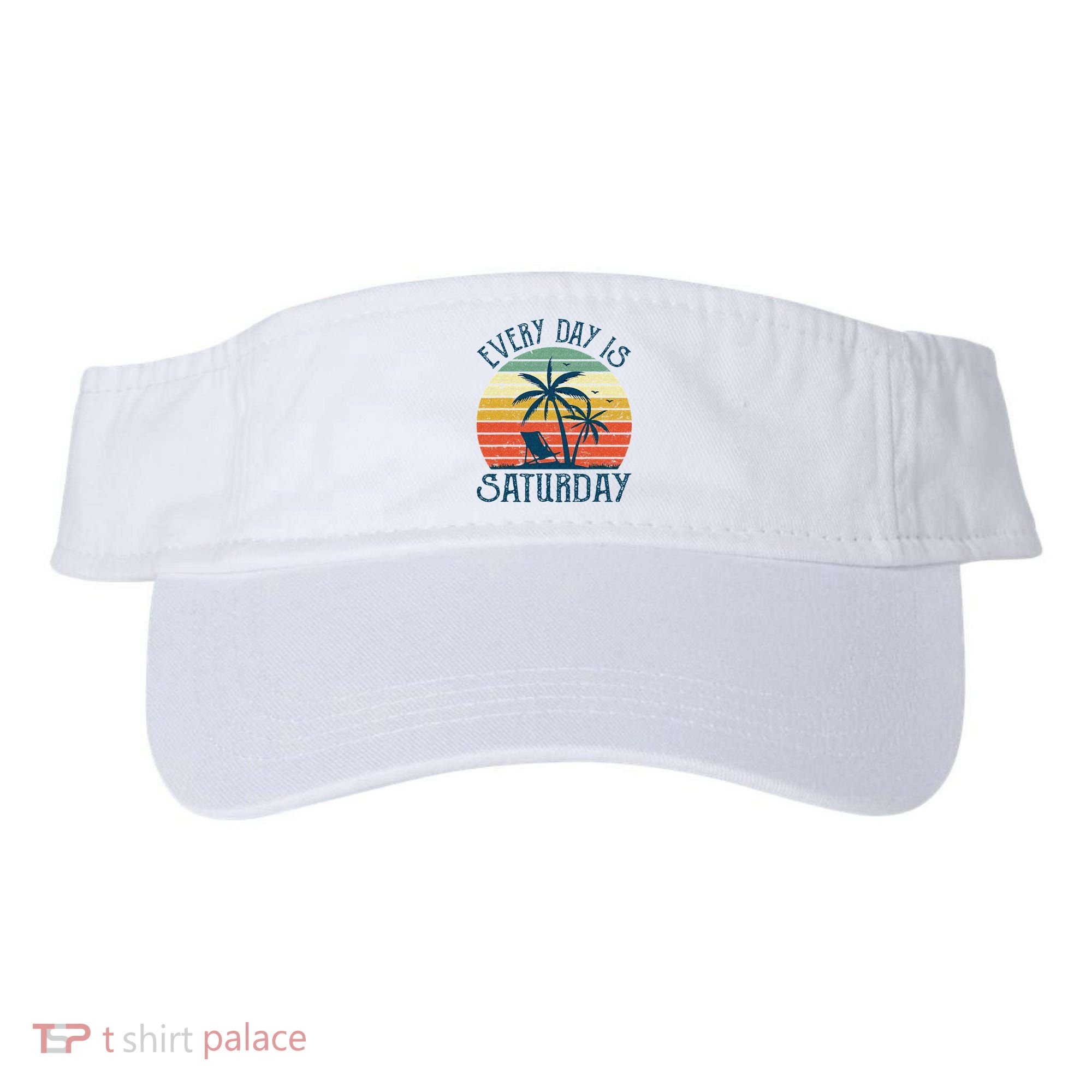 Every Day Is Saturday Funny Retirement Gift Men Women Visor