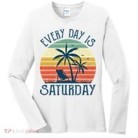 Every Day Is Saturday Funny Retirement Gift Men Women Women's Long Sleeve Shirt thumb 0
