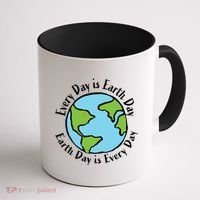 Every Day Is Earth Day World Coffee Mug thumb 1