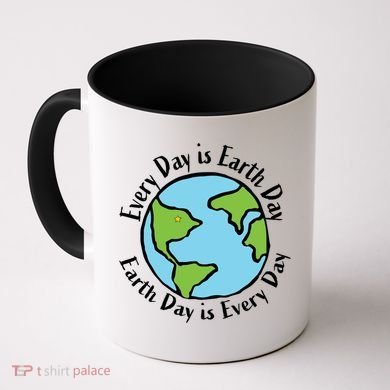 Every Day Is Earth Day World Coffee Mug