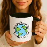 Every Day Is Earth Day World Coffee Mug thumb 3
