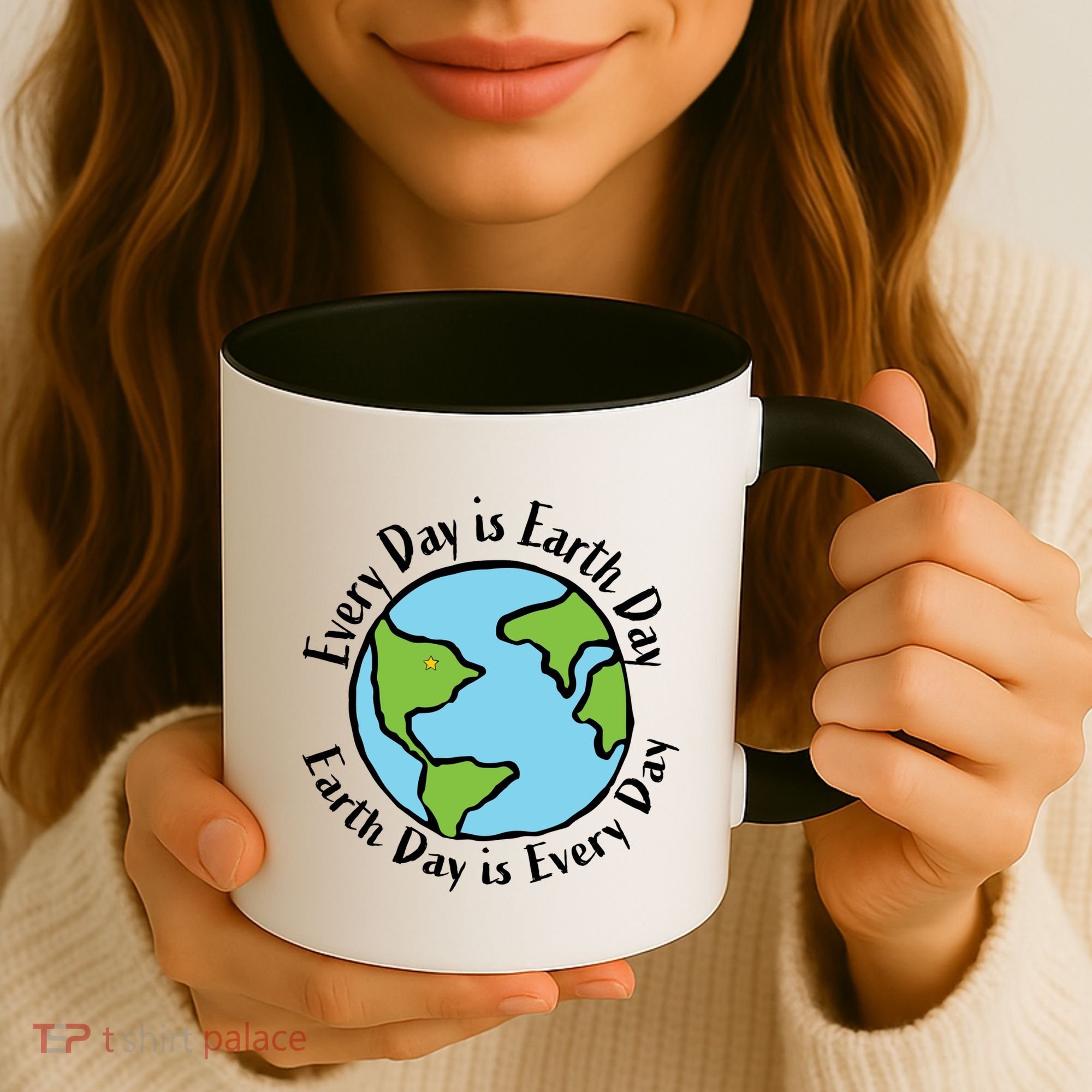 Every Day Is Earth Day World Coffee Mug