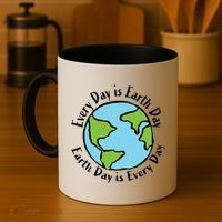 Every Day Is Earth Day World Coffee Mug thumb 4