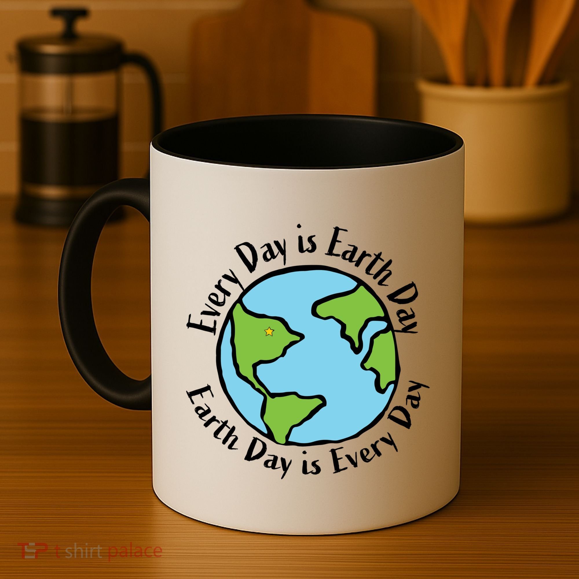 Every Day Is Earth Day World Coffee Mug