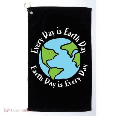 Every Day Is Earth Day World Golf Towel