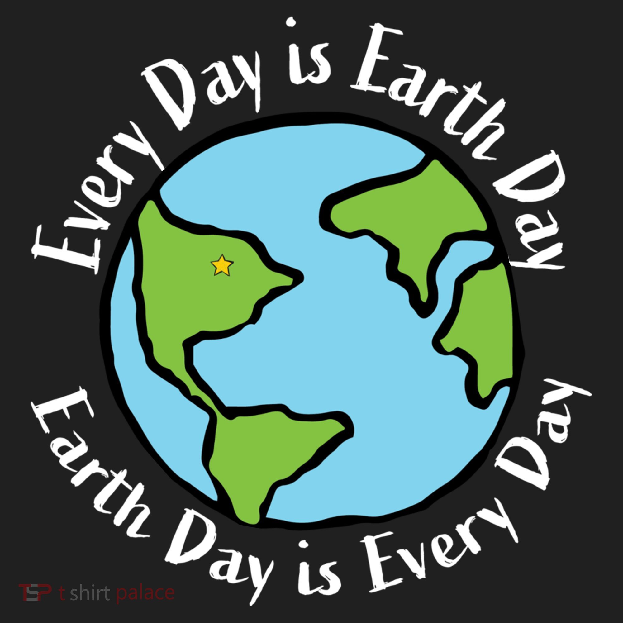 Every Day Is Earth Day World Golf Towel
