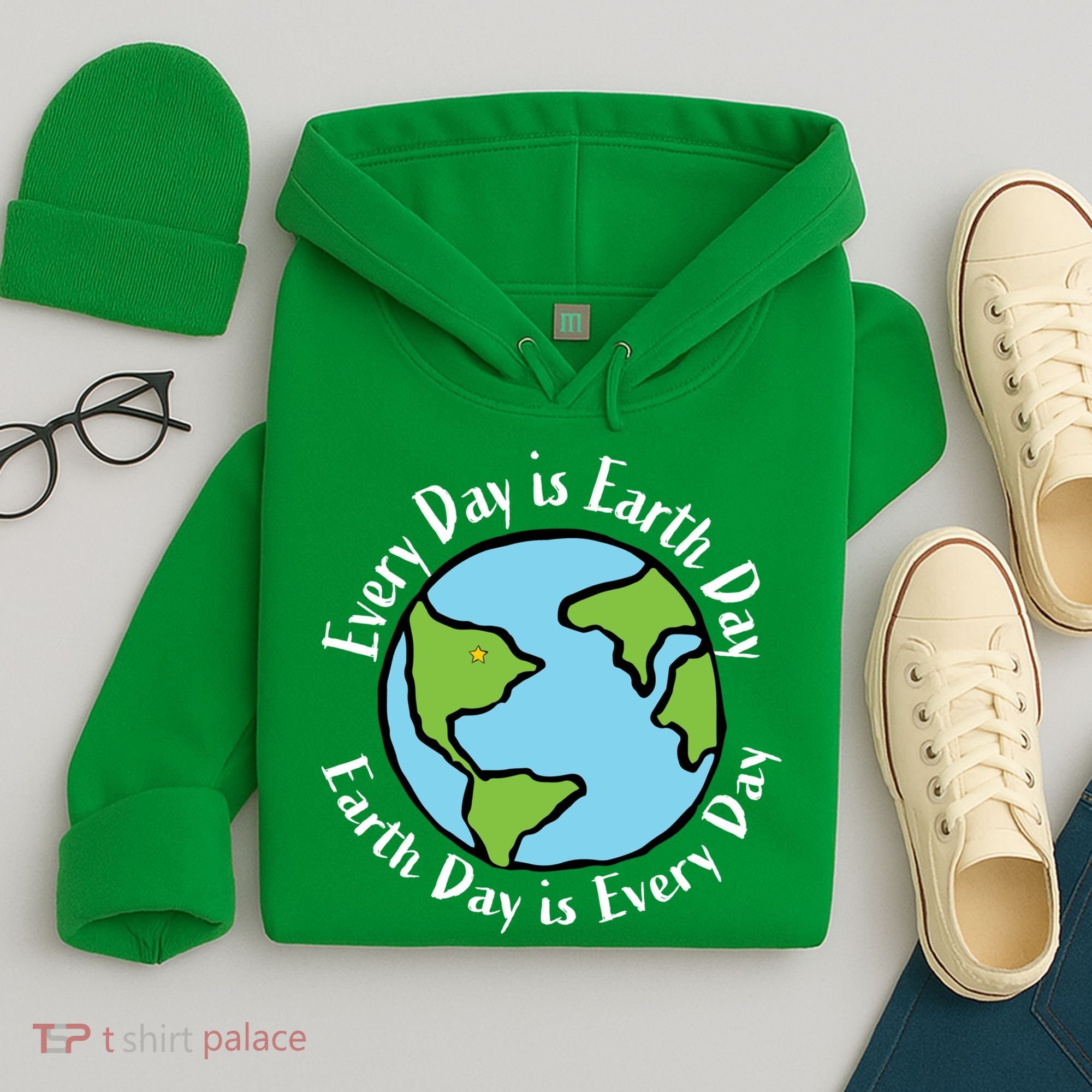 Every Day Is Earth Day World Hoodie